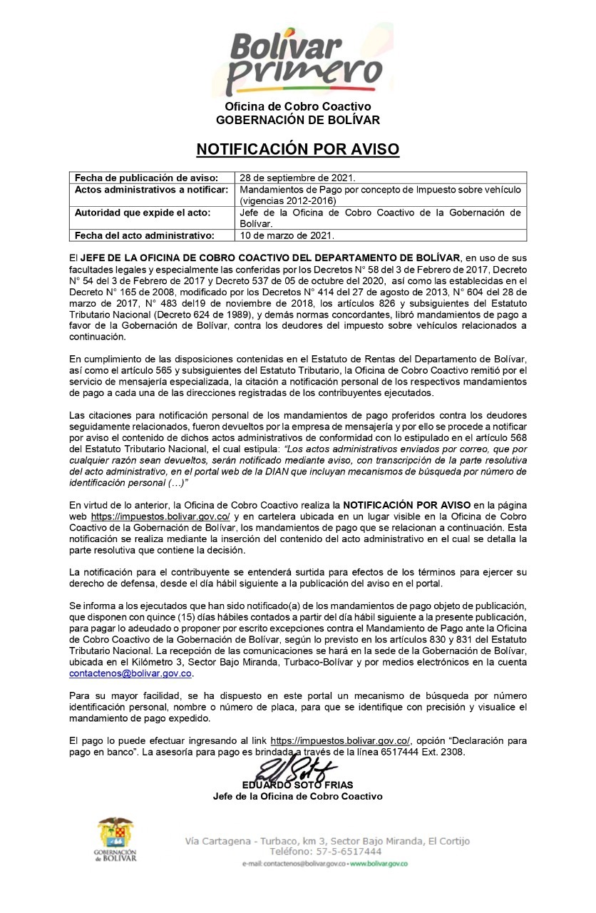 Notificacion web