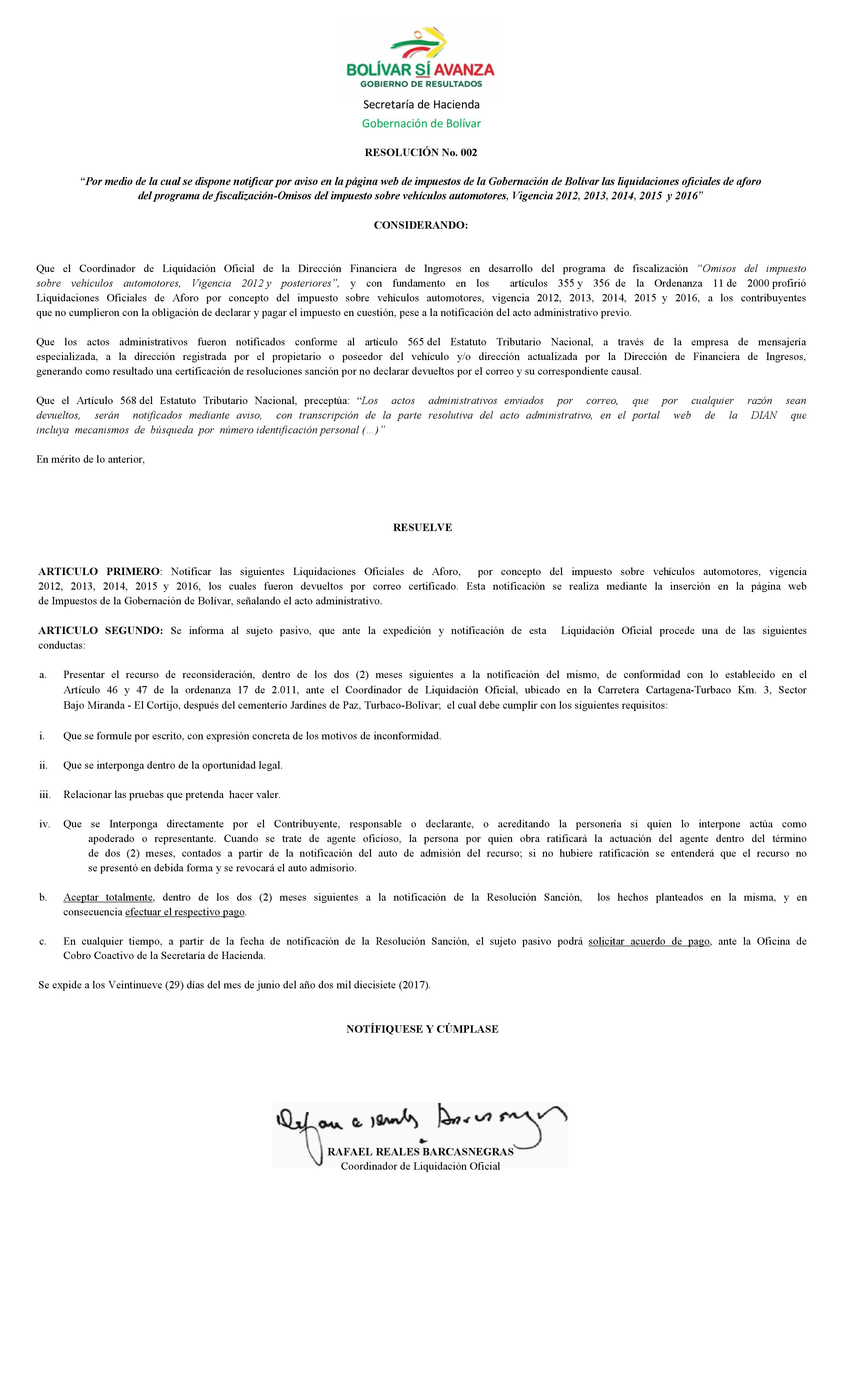 Notificacion web