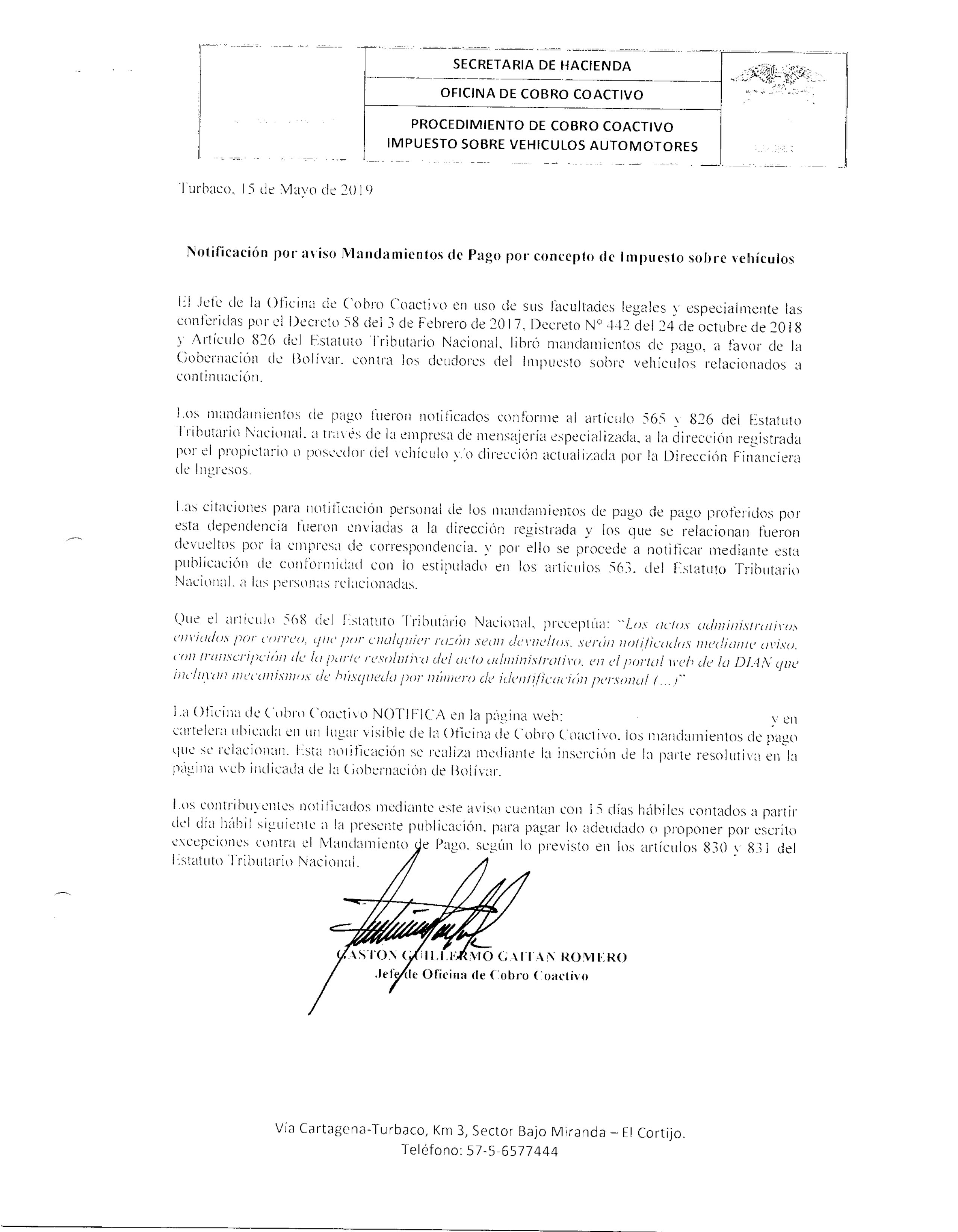 Notificacion web