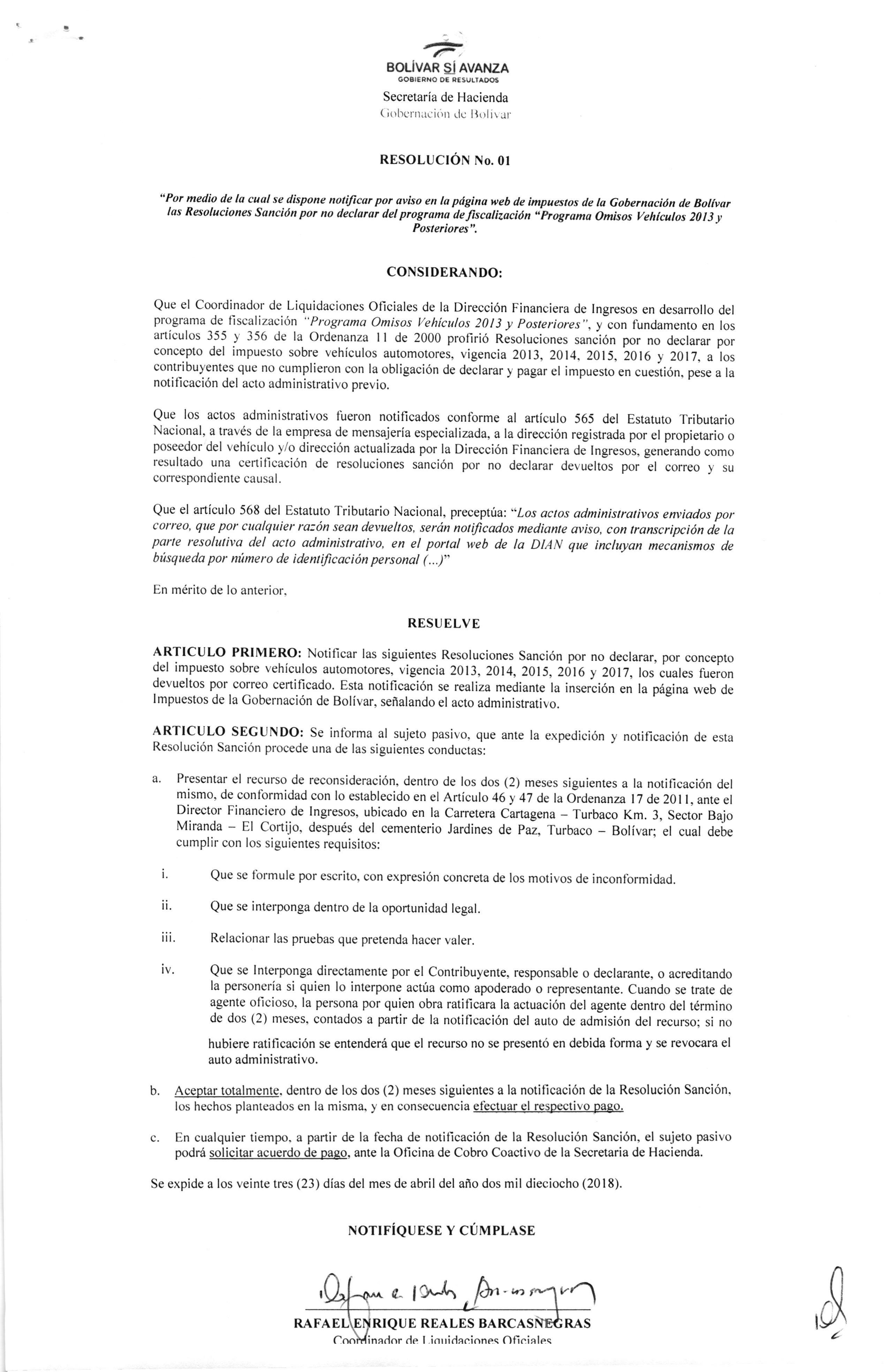 Notificacion web